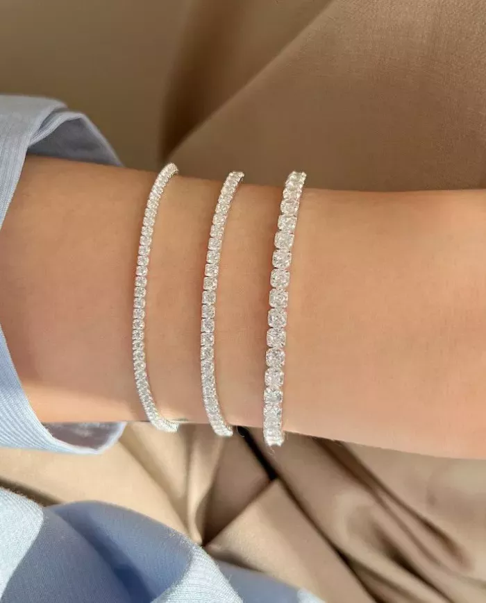 Bracelet en argent 925 et zircon cubique – Élégance intemporelle