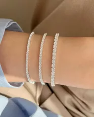 Bracelet en argent 925 et zircon cubique – Élégance intemporelle