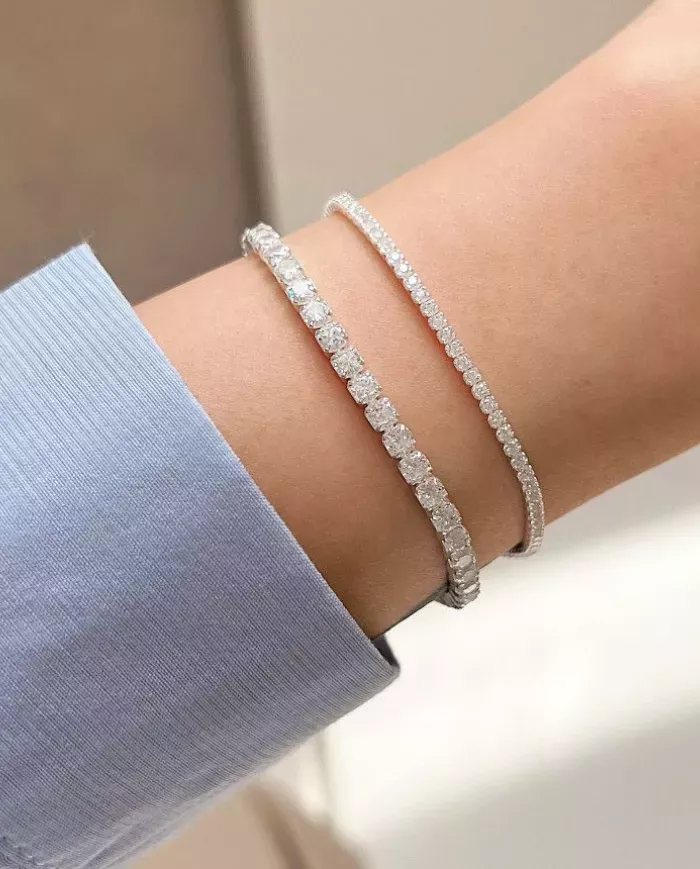 Bracelet en argent 925 et zircon cubique – Élégance intemporelle