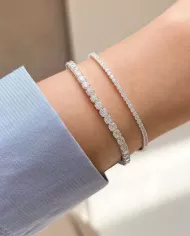 Bracelet en argent 925 et zircon cubique – Élégance intemporelle