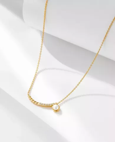 Collier en perle naturelle et argent 925 – Élégance et raffinement