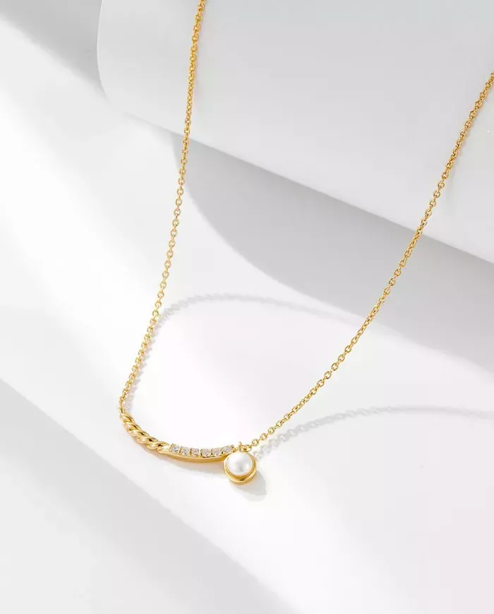 Collier en perle naturelle et argent 925 – Élégance et raffinement