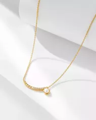 Collier en perle naturelle et argent 925 – Élégance et raffinement