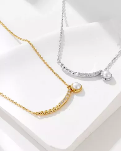 Collier en perle naturelle et argent 925 – Élégance et raffinement