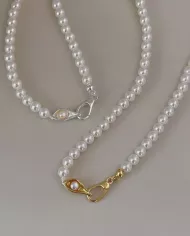 Collier Aphrodite – Perles Nacrées & Argent | Élégance Intemporelle