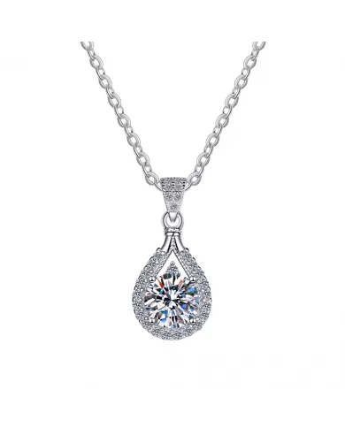 Collier Fida en argent avec zirconium | Élégance classique