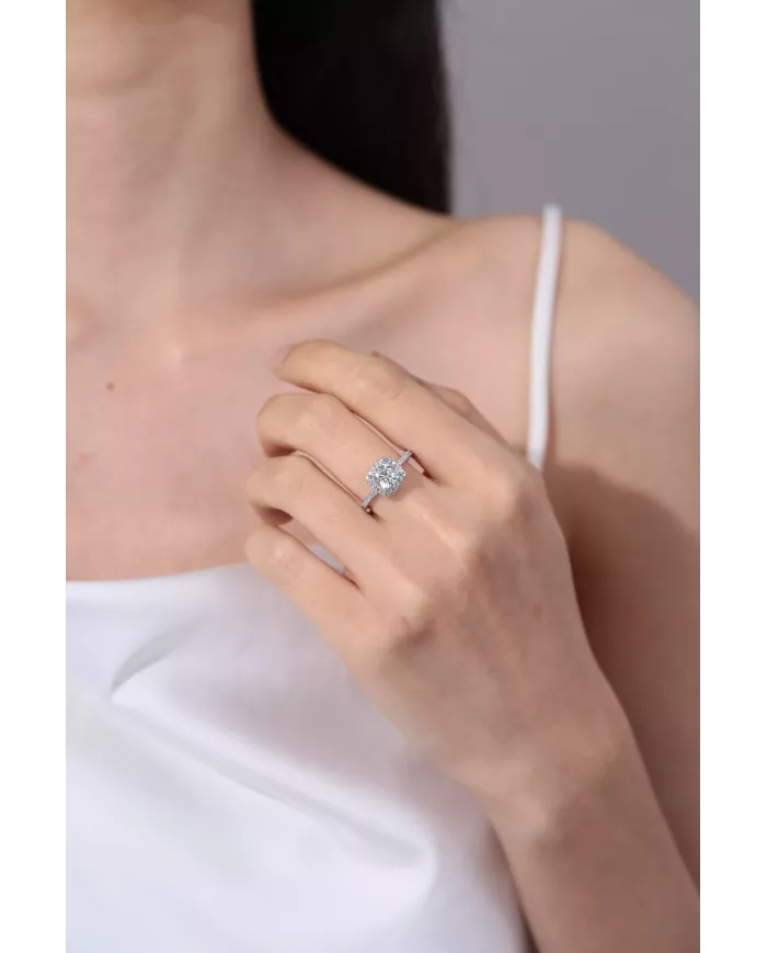 Bague Selene en argent | Élégance et brillance intemporelle