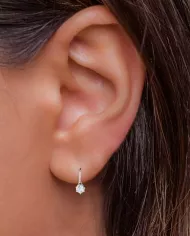 Boucles d'oreilles Étoile Brillante en argent | Raffinement et éclat