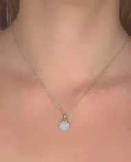 Collier Éclat Fleur en argent | Raffinement et éclat intemporel