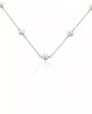 Collier en argent avec perles – Élégance discrète et raffinée