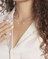 Collier en argent avec perles – Élégance discrète et raffinée