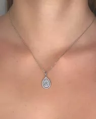 Collier Larme d’Éclat en argent | Élégance et brillance intemporelle