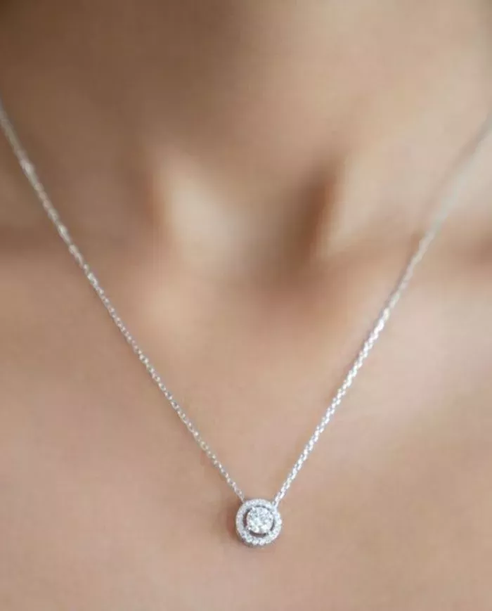 Collier Nila en argent avec zirconium