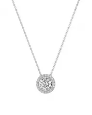 Collier Nila en argent avec zirconium