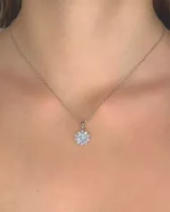Collier Véra en argent avec zirconium | Design éclatant et raffiné