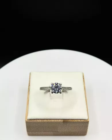 Bague Éternia en Argent 925 avec Solitaire Zirconium