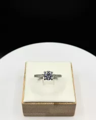 Bague Éternia en Argent 925 avec Solitaire Zirconium