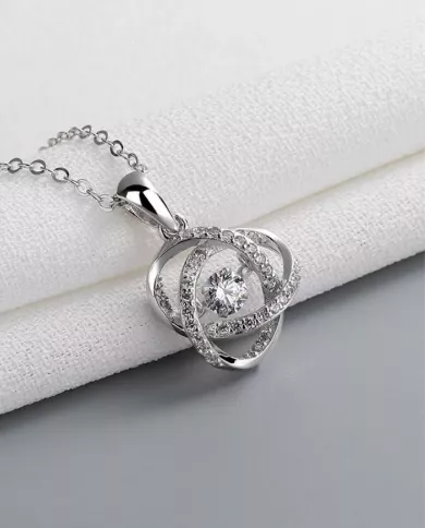 Collier Éclat Infini en Argent avec Zircon - Élégance Éternelle