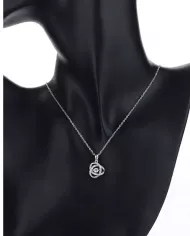 Collier Éclat Infini en Argent avec Zircon - Élégance Éternelle