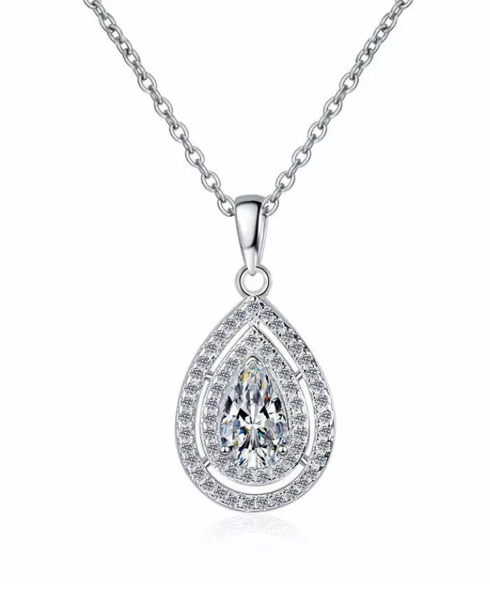 Collier Larme d’Éclat en argent | Élégance et brillance intemporelle