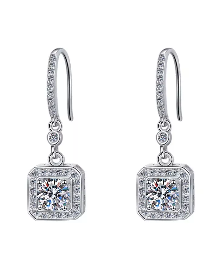 Boucles d'oreilles Astrée en argent | Ciel argenté