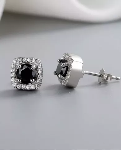 Boucles d'Oreilles Cercles Entrelacés en Argent