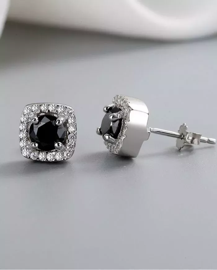 Boucles d'Oreilles Cercles Entrelacés en Argent