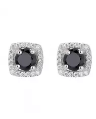 Boucles d'Oreilles Cercles Entrelacés en Argent