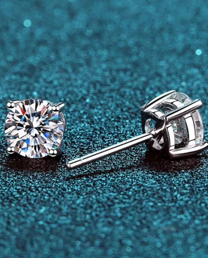 Boucles d'oreilles Clara en argent | Brillance et élégante