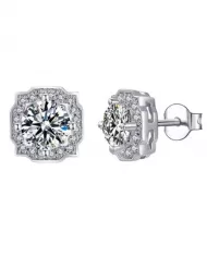 Boucles d'oreilles Fleuria en argent | Élégance florale