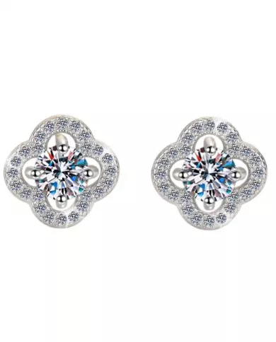 Boucles d'oreilles Iris en argent | Éclat raffiné