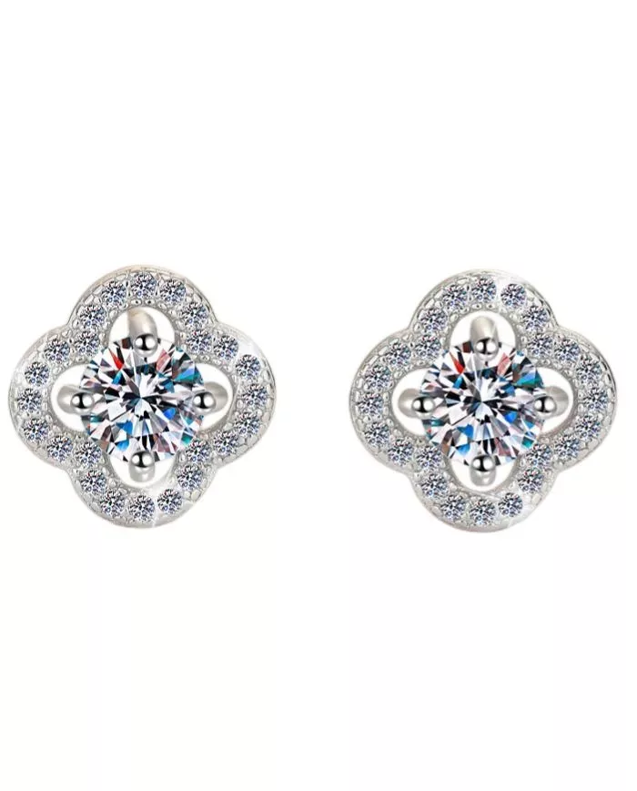 Boucles d'oreilles Iris en argent | Éclat raffiné