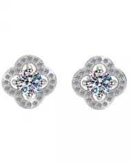 Boucles d'oreilles Iris en argent | Éclat raffiné