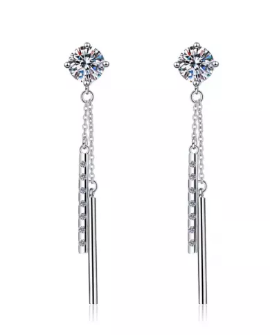 Boucles d'oreilles Ondine en argent | Moderne et chic