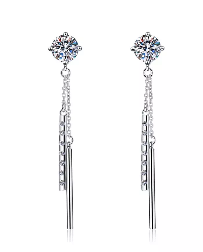 Boucles d'oreilles Ondine en argent | Moderne et chic