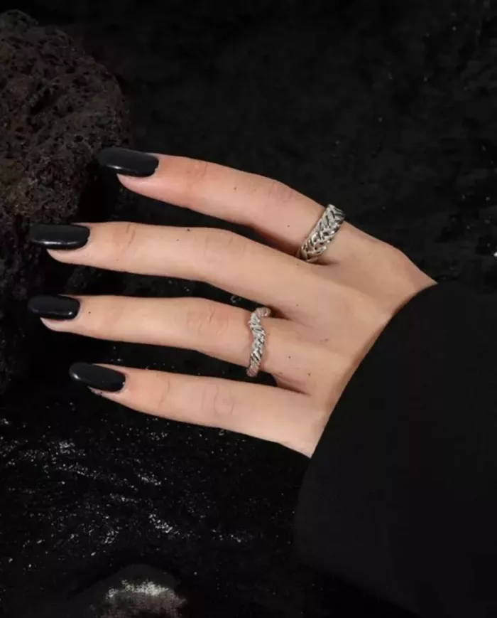 Bague Torsade Élégante en Argent Sterling 925 Ajustable - Doré & Argenté