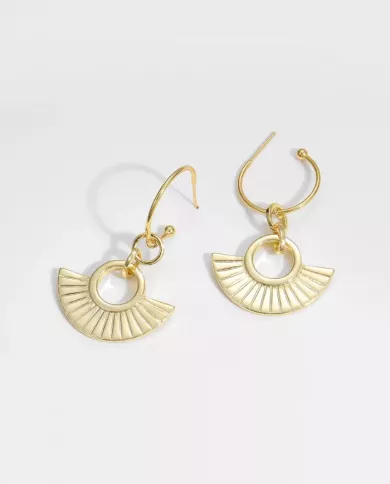 Boucle d'Oreille Unique Style Romain en Argent 925 Plaqué Or – Élégance et Charme Historique !