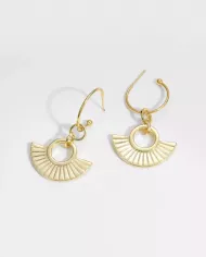 Boucle d'Oreille Unique Style Romain en Argent 925 Plaqué Or – Élégance et Charme Historique !