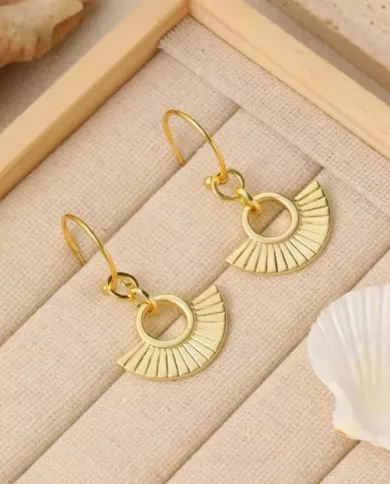 Boucle d'Oreille Unique Style Romain en Argent 925 Plaqué Or – Élégance et Charme Historique !