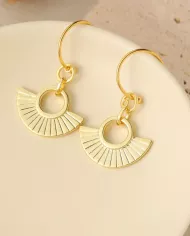 Boucle d'Oreille Unique Style Romain en Argent 925 Plaqué Or – Élégance et Charme Historique !